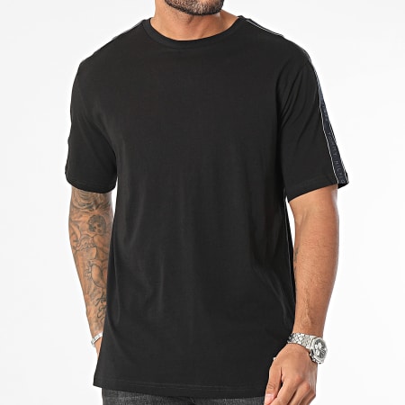 Tommy Hilfiger - Camiseta A Rayas Logo 3005 Negra