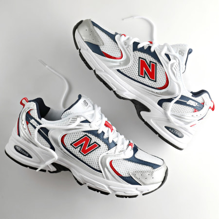 New Balance - Baskets 530 MR530LO White Silver Red