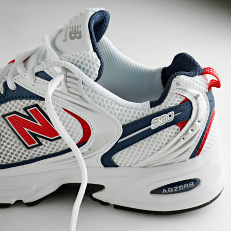 New Balance - Baskets 530 MR530LO White Silver Red