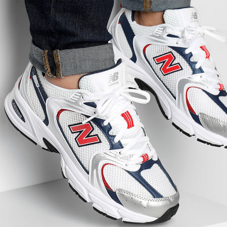 New Balance - 530 MR530LO Bianco Argento Rosso Sneakers