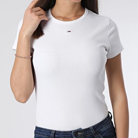 Tommy Jeans - Camiseta de mujer Essential 7383 blanca