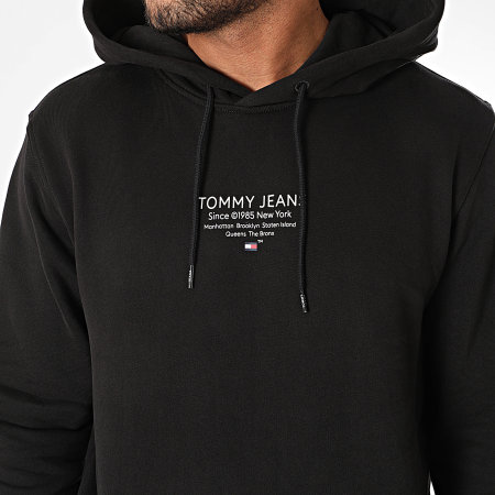 Tommy Jeans - Felpa con cappuccio Essential Graphic 8409 Nero
