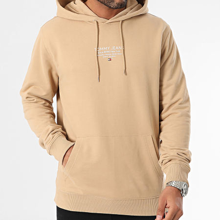 Tommy Jeans - Sudadera con capucha Essential Graphic 8409 Beige