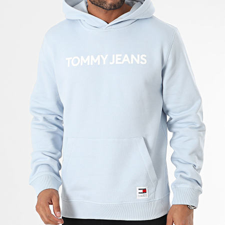 Tommy Jeans - Sweat Capuche Bold Classics 8413 Bleu Clair