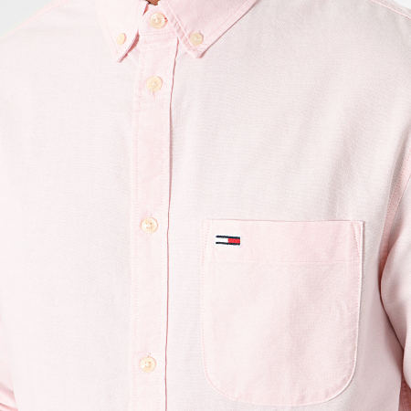 Tommy Jeans - Chemise Manches Longues Regular Oxford 8335 Rose