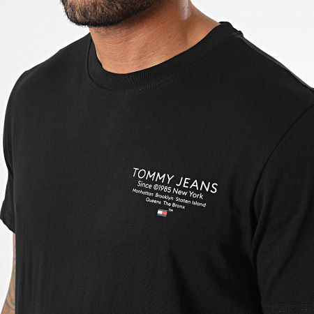 Tommy Jeans - Tee Shirt Slim Essential Graphic 8265 Noir