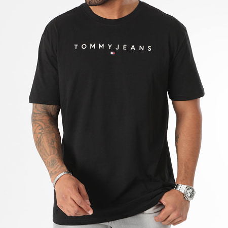 Tommy Jeans - Maglietta Linear Logo 7993 Nero