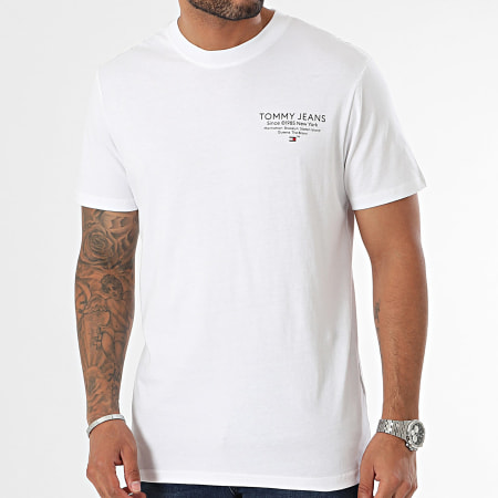 Tommy Jeans - Tee Shirt Slim Essential Graphic 8265 Bianco