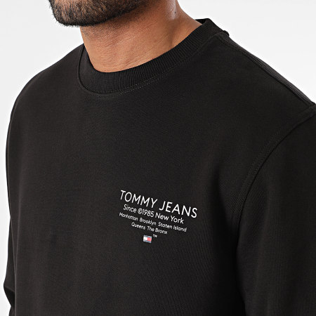 Tommy Jeans - Crewneck Sudadera Regular Essential Graphic 8404 Negro