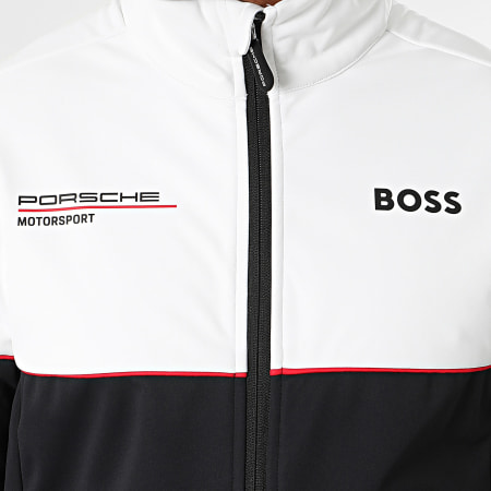 BOSS - Chaqueta con cremallera Porsche RP Team 701224876 Negro Blanco