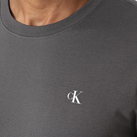 Calvin Klein - T-shirt met lange mouwen 4654 Houtskool grijs