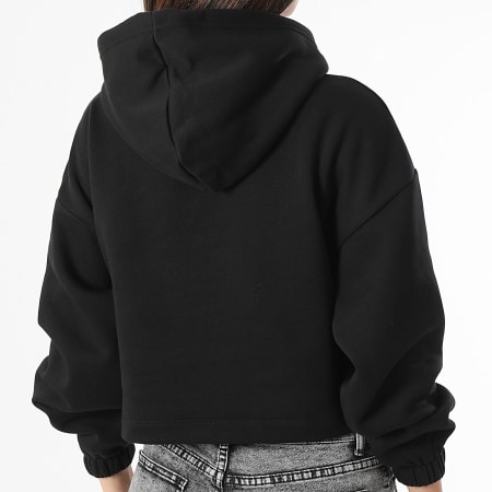 Calvin Klein - Sudadera con capucha para mujer 2962 Negro
