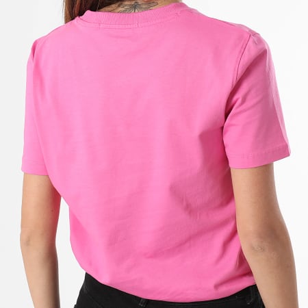 Calvin Klein - Tee Shirt Femme Embroidery Badge Regular 3226 Rose