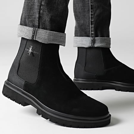 Calvin Klein - Chelsea Boots Suede 0764 Black Stromfront