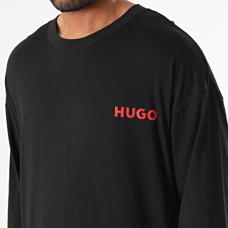 HUGO - Hero Maglietta a maniche lunghe 50502309 Nero