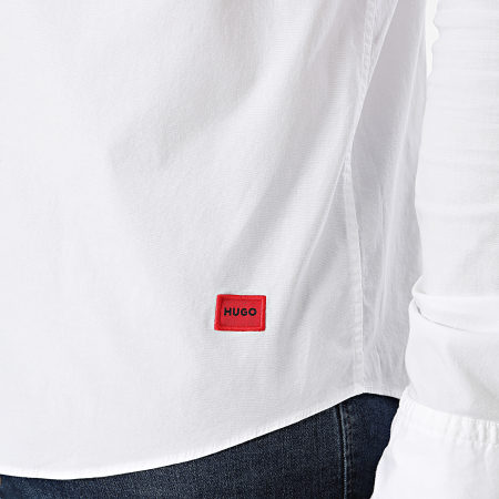 HUGO - Camicia Ermo a maniche lunghe 50500216 Bianco