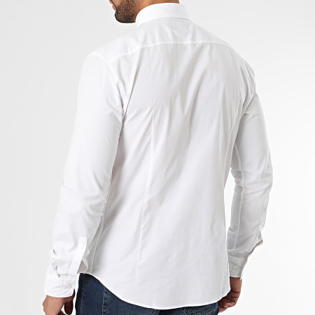 HUGO - Camisa de manga larga Ermo 50500216 Blanco