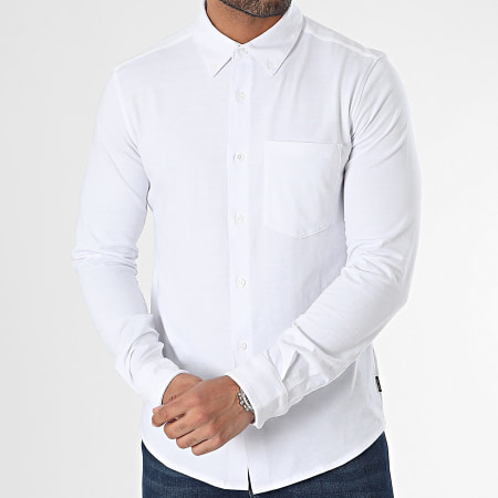 Only And Sons - Chemise Manches Longues Slim Noah 22027665 Blanc