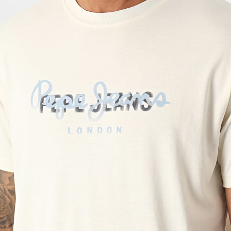 Pepe Jeans - Maglietta Keegan beige chiaro
