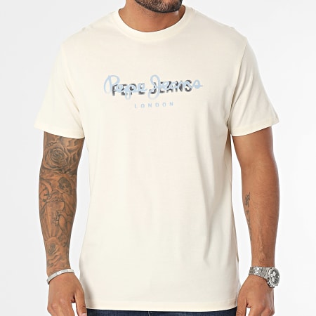 Pepe Jeans - Camiseta Keegan Beige Claro