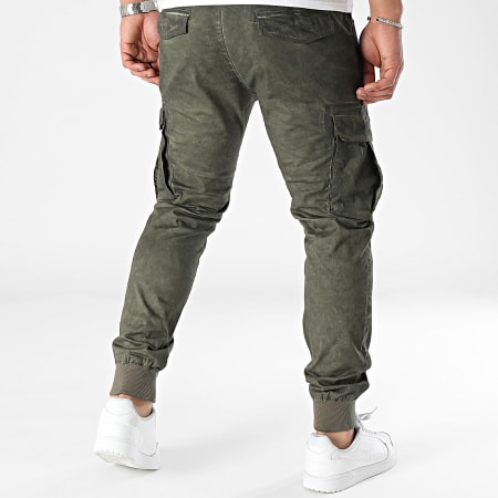 Reell Jeans - Pantaloni Cargo a costine Reflex Verde Khaki