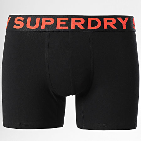 Superdry - Set van 3 boxers M3110452A Zwart Oranje Heather Grijs