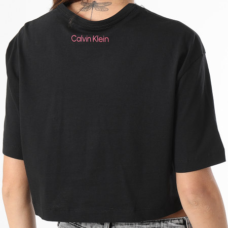 Calvin Klein - Tee Shirt Crop Femme QS6946E Noir