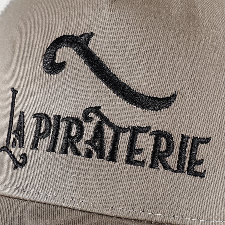 La Piraterie - Cappellino beige con logo Trucker