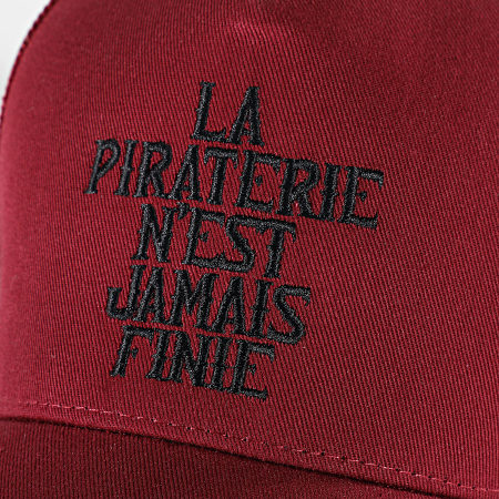 La Piraterie - Cappello Trucker Jamais Finie Bordeaux