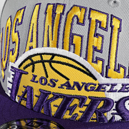 New Era - Casquette Snapback 9Fifty Sunken Los Angeles Lakers Gris