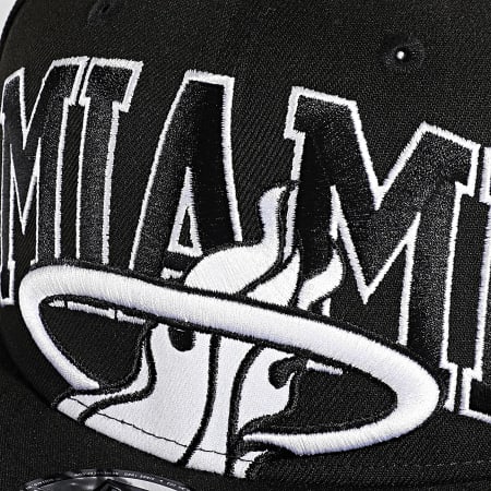 New Era - Casquette Snapback 9Fifty Sunken Miami Heat Noir