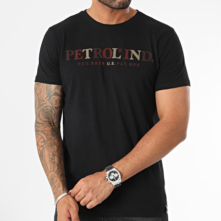 Petrol Industries - Camiseta TSR164 Negra