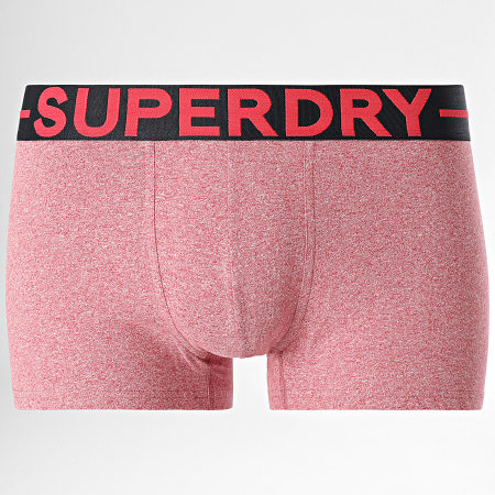 Superdry - Set di 3 boxer classici Navy Bordeaux Pink