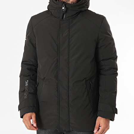 Superdry - Parka Capuche City Padded Hooded Wind M5011817A Noir