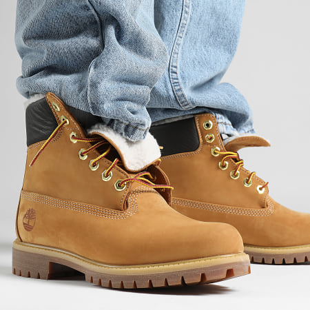 Timberland - Stivali Timberland Interieur Sherpa Premium 6 Inch Waterproof A2E31 Wheat Nubuck