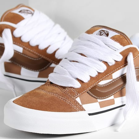 Vans Baskets Knu Skool CRPBRO1 Mega Check Brown LaBoutiqueOfficielle
