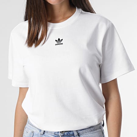 Adidas Originals - Tee Shirt Col Rond Femme IC1831 Blanc