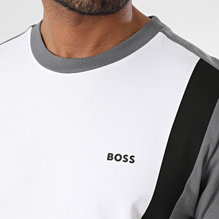 BOSS - Tee Shirt Tee 5 50506361 Blanc Gris