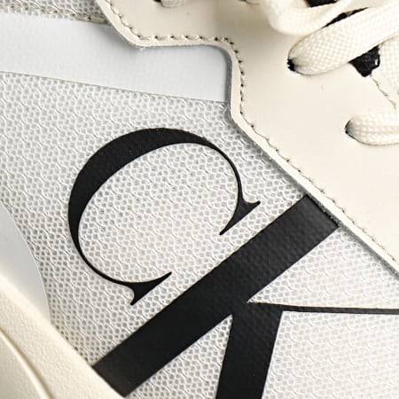 Calvin Klein - Baskets Retro Tennis Lace Up 0785 Creamy White Black