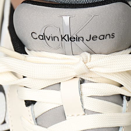 Calvin Klein - Baskets Retro Tennis Lace Up 0785 Creamy White Black