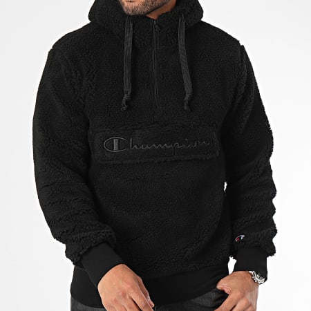 Sweat Col Zippe Polaire 219446 Noir