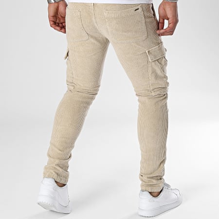 Indicode Jeans - Pantalon Cargo Trisdom 65-318 Beige