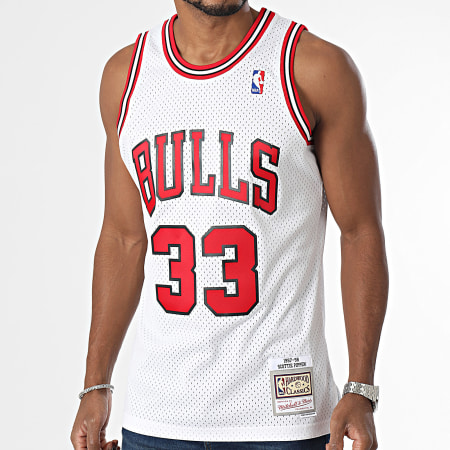 Mitchell and Ness - Maglia Chicago Bulls Home Swingman Basketball Scottie Pippen Bianco