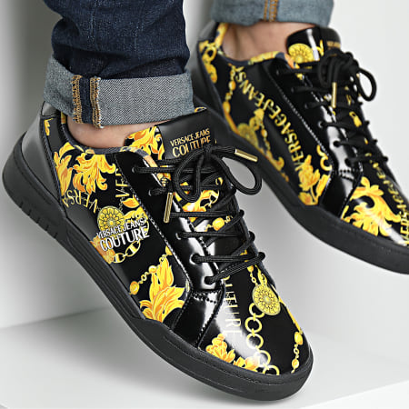 Versace Jeans Couture - Fondo Brooklyn 75YA3SD7 Zapatillas Renacimiento Negro