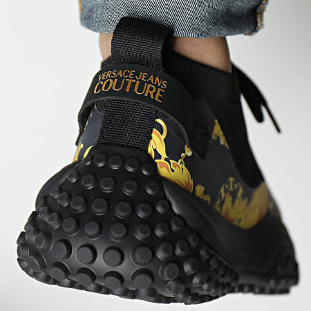 Versace Jeans Couture - Fondo Hyber Zapatillas 75YA3SN8 Negro Renacimiento