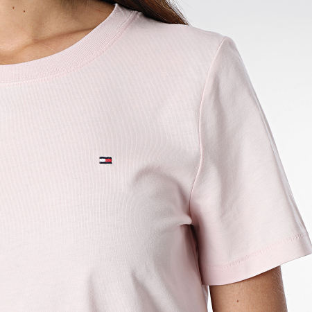 Tommy Hilfiger - Camiseta de mujer Modern Regular Crew Neck 9848 Rosa claro