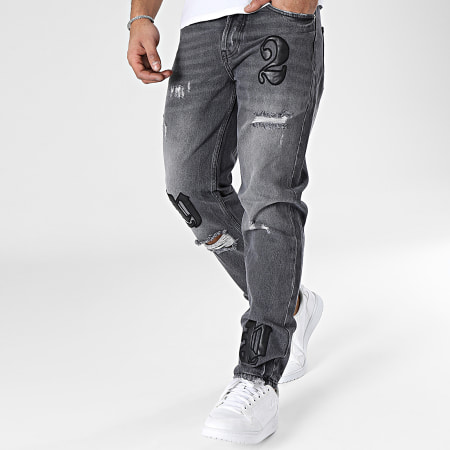 2Y Premium - Jeans skinny grigio antracite