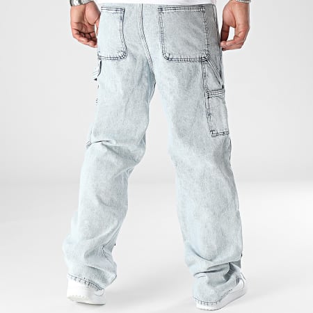 2Y Premium - Jeans a gamba larga con lavaggio blu