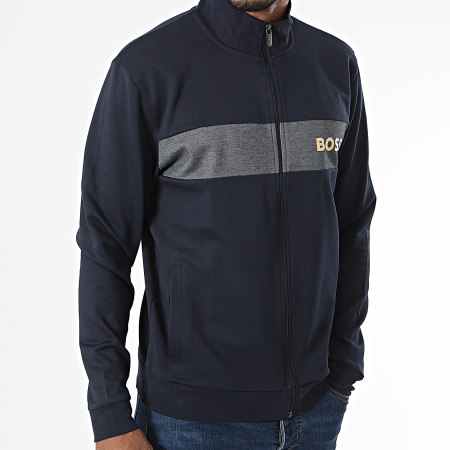 BOSS - Giacca con zip 50503040 Navy Blue Gold