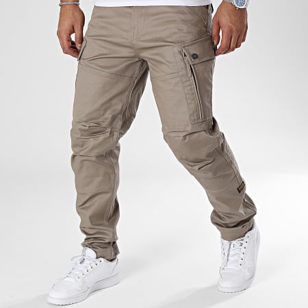 G Star Pantalon Cargo Zip Tapered D24720 C072 Beige Taupe